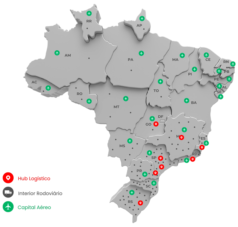 Estamos presentes em todo o território nacional