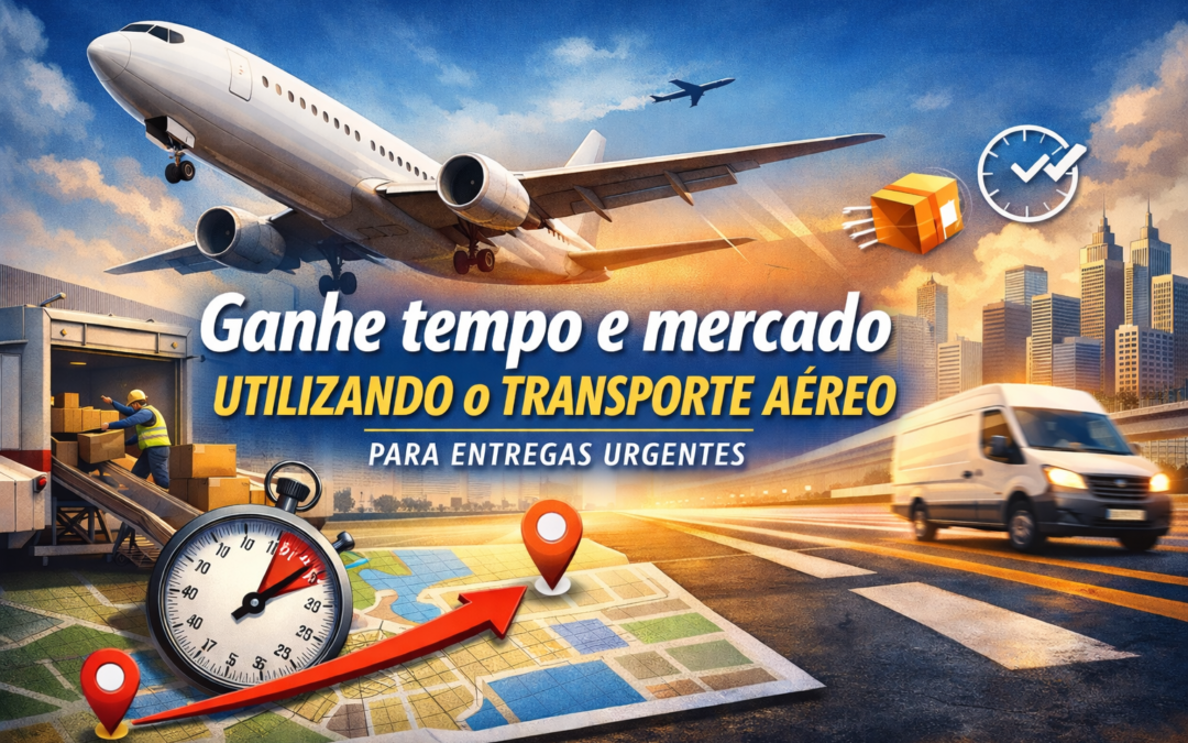 Ganhe tempo e mercado utilizando o transporte aéreo para entregas urgentes