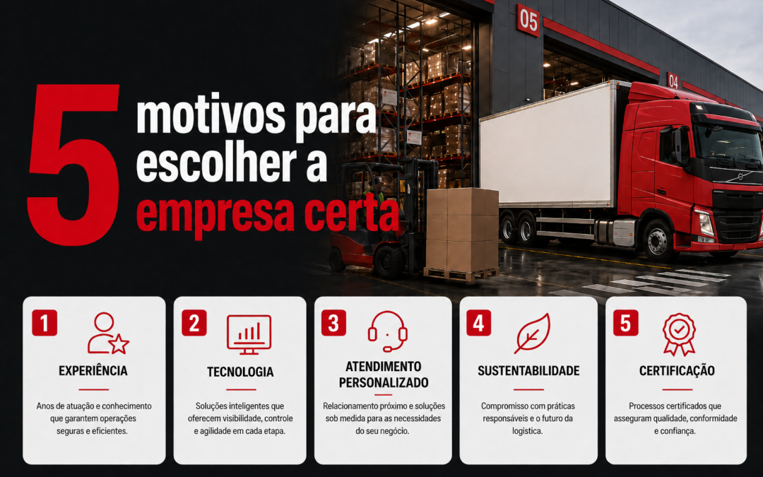 5 motivos para escolher a empresa certa para seus serviços logísticos